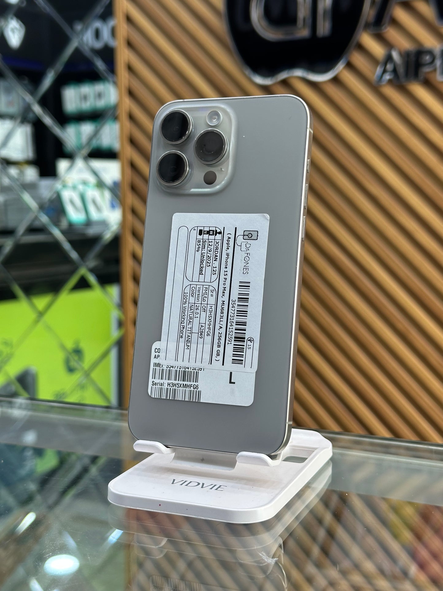 iPhone 15 Pro Max 256GB 85%