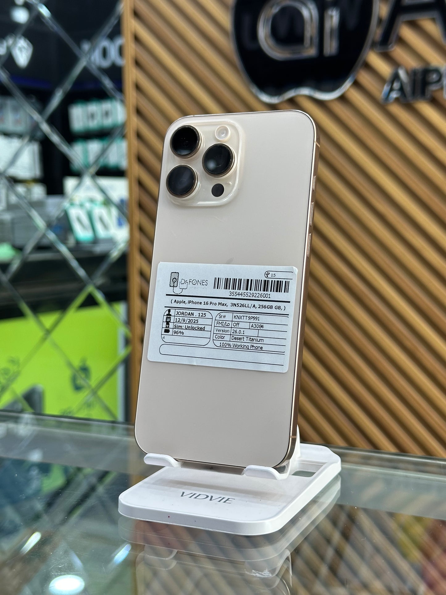 iPhone 16 Pro Max 256GB 96%