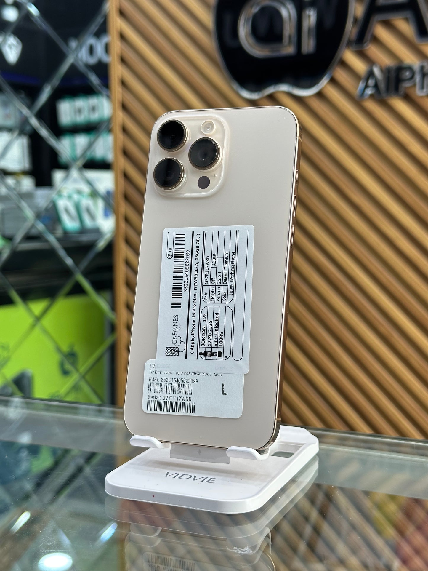 iPhone 16 Pro Max 256GB 100%